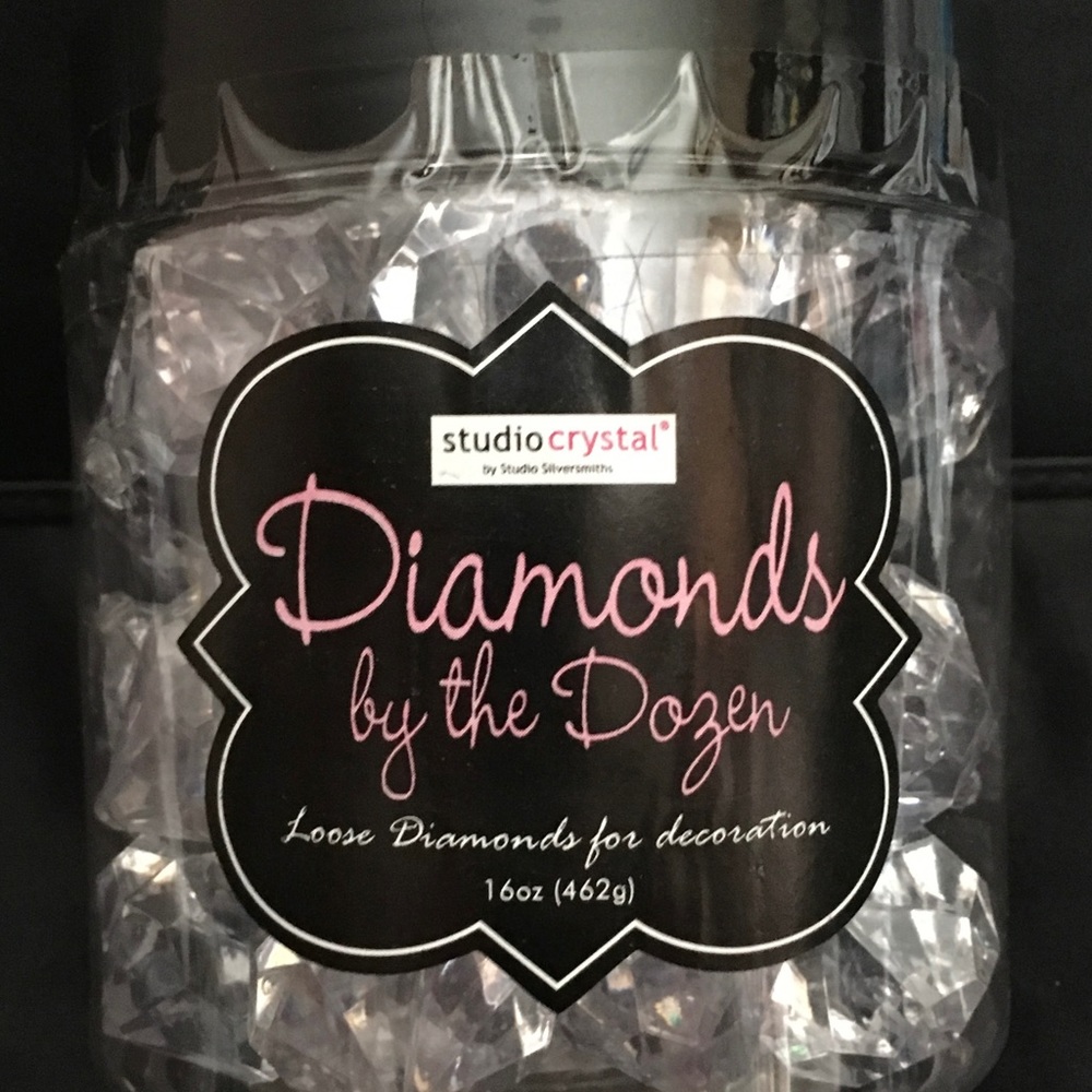 1 - 16 oz. Container of Diamonds By The Dozen for a DYI Wedding and Adding Bling